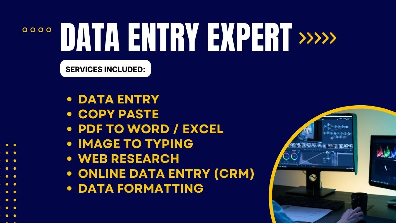 Fast and Professional Data Entry Accurately for Your Business